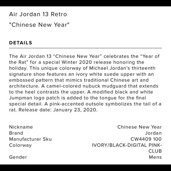 (S ⛔️ L D)‼️Air Jordan 13 Retro “Chinese New Year” - Picture 10 of 11